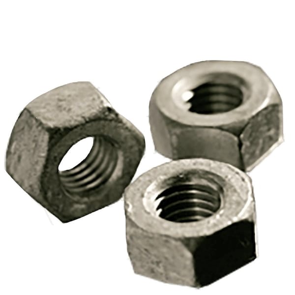 Newport Fasteners Heavy Hex Nut, 5/8"-11, Steel, Grade A, Hot Dipped Galvanized, 39/64 in Ht, 400 PK 161983-BR-400 - main